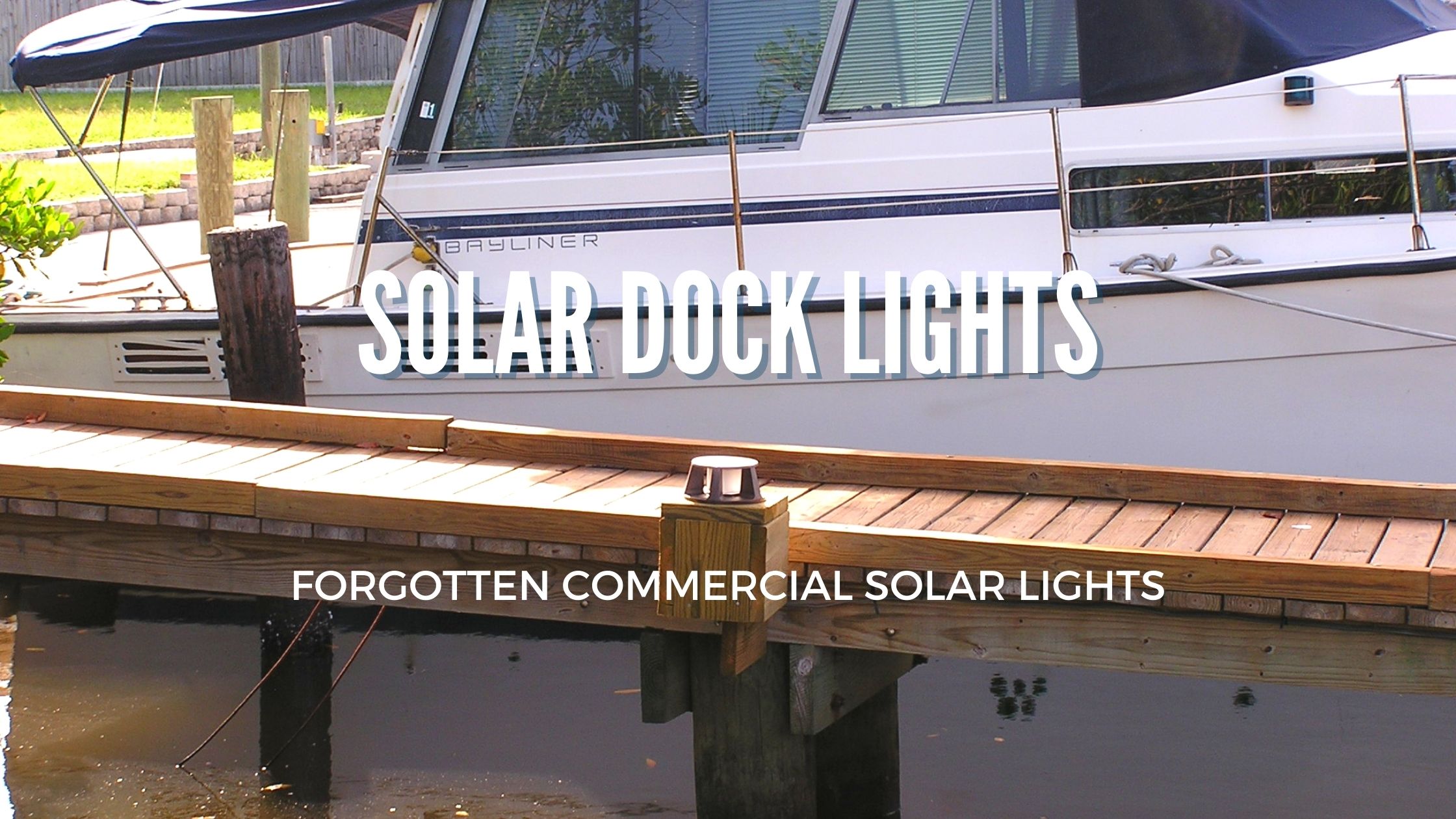 Solar dock lights discount